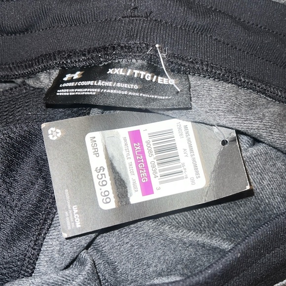 2XL Under Armour Men's Sportstyle Encased Elastic Waist Tricot Loose Jogger NEW - Picture 3 of 7
